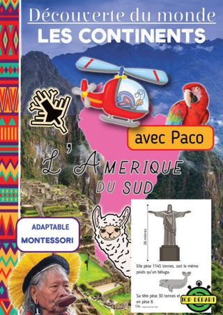 Je découvre avec Paco - l'Amérique du sud - ous cherchez un cahier pour que votre étuiant ou enfant découvre le monde et les continents en s'amusant ? 👉🏻 Ce cahier de géographie