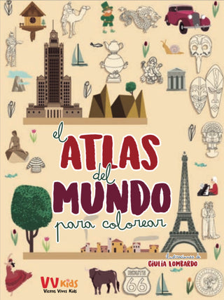 El Atlas del mundo para Colorear | Foreign Language and ESL Books and Games