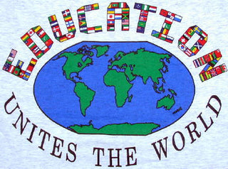 Education Unites the World T-Shirt | Multicultural Realia and Apparel