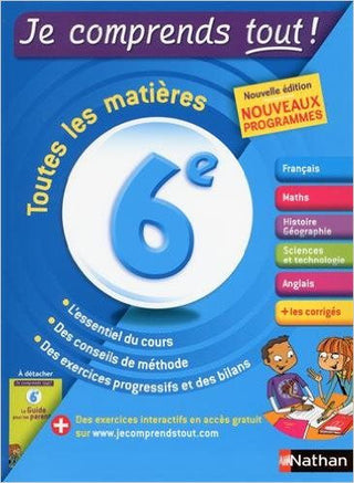 Level 9 - 8th grade - Je comprends tout - Tout en un 6ème | Foreign Language and ESL Books and Games