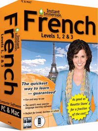 Instant Immersion French Levels 1,2,3 for PC or Mac.