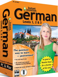 Instant Immersion German 1,2,3 Computer Software for PC and Mac