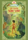 Câu Chuyện Rừng Xanh - The Jungle Book Bilingual Vietnamese edition by Rudyard Kipling. Images on the font cover include Mowgli the boy, Baloo the Bear, and other animals.