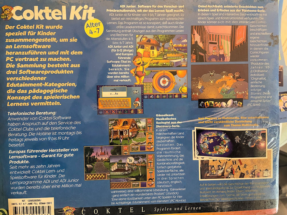 Coktel Kit includes programs like Adi Junior, all in German
