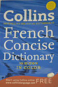 Collins French Concise Dictionary 5th edition in color - Bestselling Bilingual Dictionaries French-English and English-French