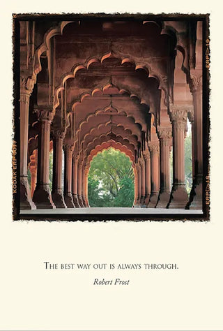 Colonnade Greeting Card - Photograph from Delhi, India by world renowned photographer Emerson Matabele.
