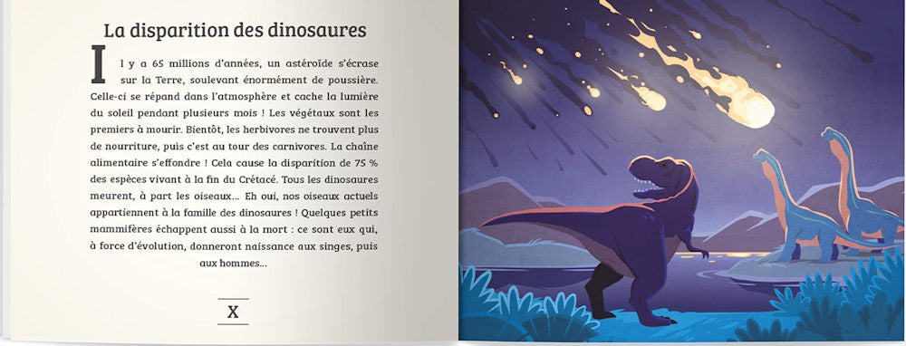 Dinosaures Sample Pages - La Disparition des dinosaures