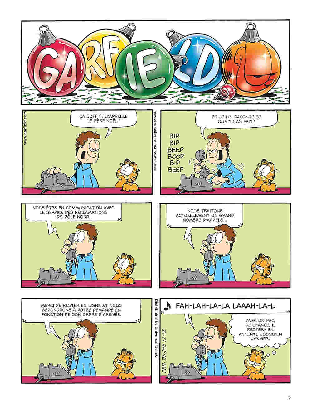 Garfield perd la boule - sample page