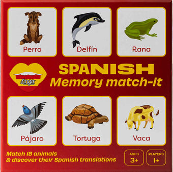 Spanish Memory Match-it Brain Game for Kids