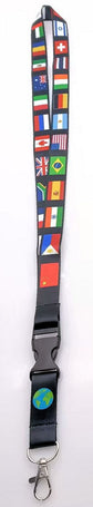 World Flags Lanyard