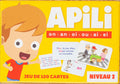 Apili Jeu de 120 cartes - Niveau 2 - les sons on – an – oi – ou – ai – ei