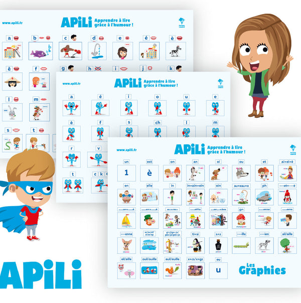 Apili Trio de Posters | Foreign Language and ESL Books and Games