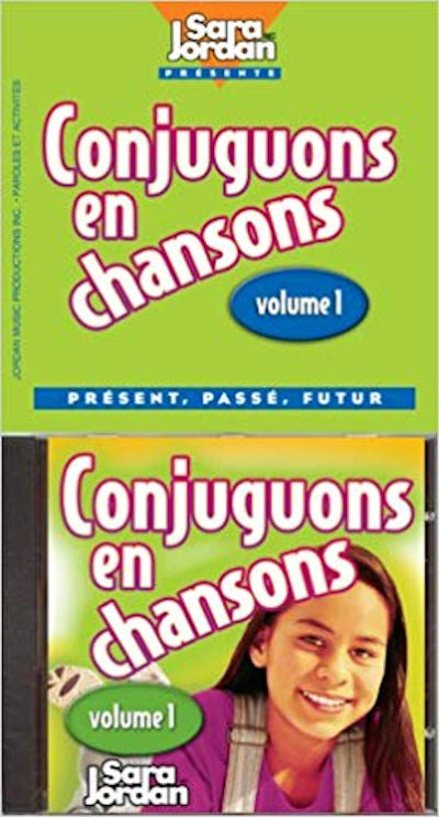 Conjuguons en Chansons CD and Booklet | Foreign Language and ESL Audio CDs