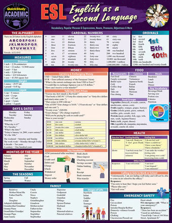 Quick Study - ESL English as a Second Language Guide