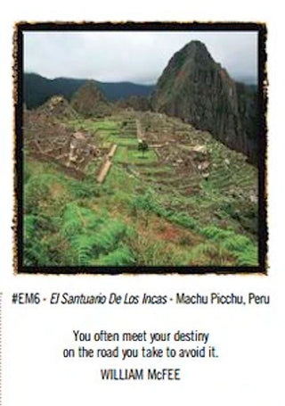 Santurario de los Incas Greeting Card