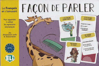 Façon de Parler est un jeu de cartes très utile permettant de découvrir la signification des expressions idiomatiques les plus récurrentes de la langue française.