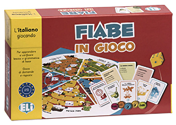 Fiabe in Gioco è un vero e proprio materiale didattico "travestito da gioco" che mette insieme la narrazione di 5 fiabe tradizionali, stimolando in questo modo, l'apprendimento di lessico e grammatica di base della lingua italiana.