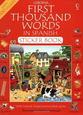 First 1000 Words in Spanish Sticker Book | Foreign Language and ESL Books and Games