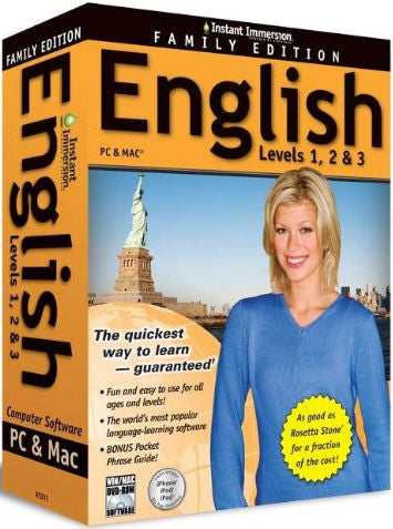 Instant Immersion English 1,2 and 3 | Foreign Language and ESL Software