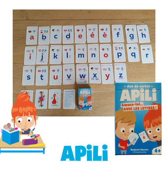 Apili Jeu de Cartes - les lettres de l'alphabet