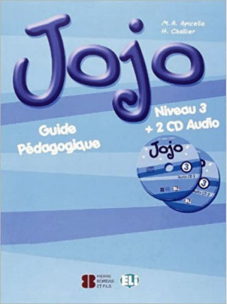 Jojo 3 guide pédagoqique et 2 audio cds. Le guide pédagoqique suggère un riche évantail des activités,