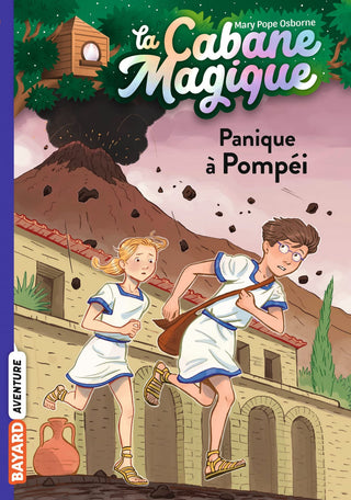 La Cabane Magique #8 - Panique à Pompéi by Mary Pope Osborne.  Merlin a laissé à Tom et Léa une lettre inquiétante :