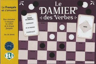 Le Damier des Verbes est un jeu qui s'inspire du jeu de dames traditionnel et qui est destiné à des joueurs ayant un niveau d'apprentissage différent.