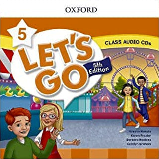 Let's Go level 5 Audio CDs 5th Edition. This set of 2 CDs features the Student Book dialogues, narratives, vocabulary and the original songs and chants.
