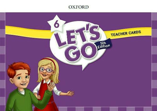 Let's Go Level 6 Teacher Cards 5th Edition. 100 oversize and clearly visible flashcards for teachers. Easily seen by the entire class!