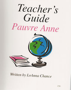 Level 1A - Pauvre Anne Teacher's Guide | Foreign Language and ESL Books and Games
