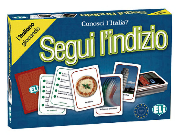 Segui L'Indizio - Quanto conosci l’Italia e ciò che è tipicamente italiano? Scoprilo con questo appassionante gioco che propone luoghi, monumenti, personaggi e prodotti tipici italiani. 