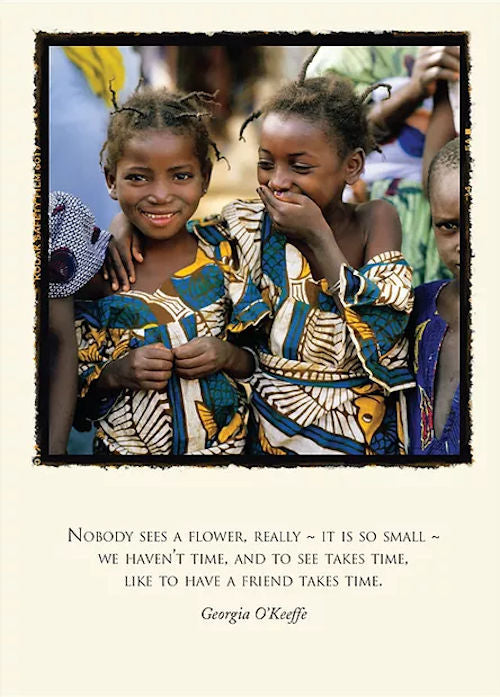 Sisters Greeting Card - Photograph from Mopti, Mali by world renowned photographer Emerson Matabele.