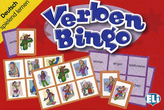 Verben Bingo Dieses Spiel ist zur Erlernung und Wiederholung der Verben aus dem Grundwortschatz. Es werden entweder die bildliche Darstellung der Verben oder das ausgeschriebene 