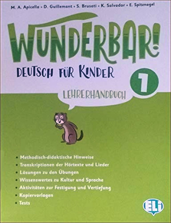 Wunderbar! 1 Lehrerhandbuch (Teacher's Guide) with 2 Audio CDs