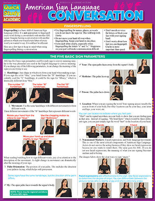 American Sign Language Conversation | Foreign Language and ESL Books and Games