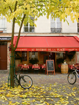 Au Bistrot de la Place Poster | Foreign Language and ESL Books and Games