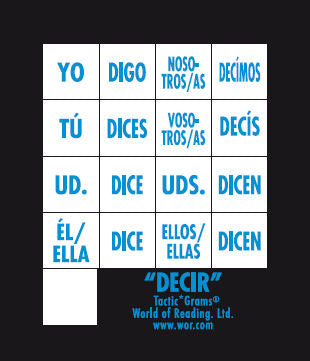 Spanish Tactic*Gram® Decir