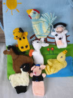 Finger Puppets from Bolivia - Farm Set