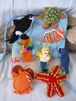 Finger Puppets from Bolivia - Ocean Set
