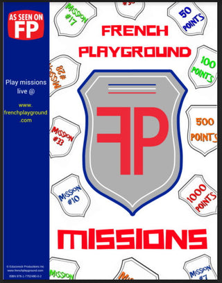 French Playground Missions Book | Foreign Language and ESL Books and Games
