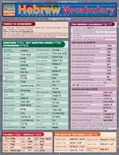 Quick Study Hebrew Vocabulary