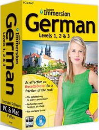 Instant Immersion German Levels 1,2 & 3 | Foreign Language and ESL Software
