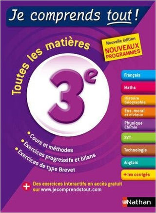 Level 6 - 5th grade - Je comprends tout - Tout en un 3e | Foreign Language and ESL Books and Games