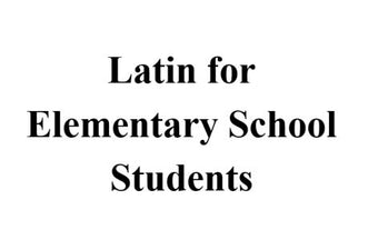 Latin for Elementary School Students