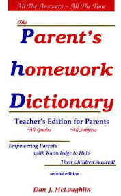 Parent's Homework Dictionary - all English Edition | Foreign Language and ESL Books and Games