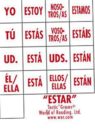 Spanish Tactic*Gram ® Estar | Foreign Language and ESL Books and Games