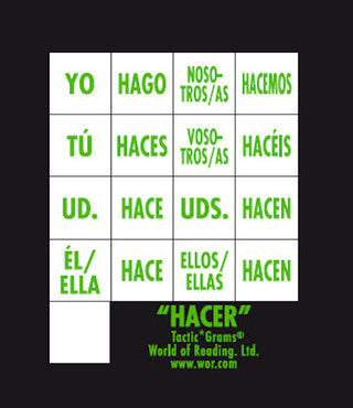 Spanish Tactic*Gram® Hacer | Foreign Language and ESL Books and Games