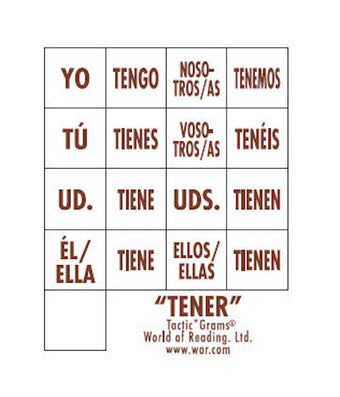 Spanish Tactic*Gram® Tener
