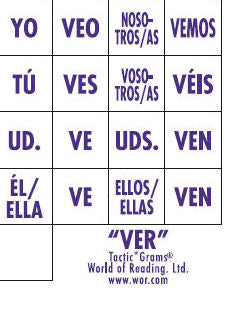 Spanish Tactic*Gram® Ver | Foreign Language and ESL Books and Games