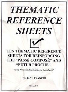 Thematic Reference Sheets | Foreign Language and ESL Books and Games
